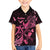 Breast Cancer Awareness Kid Hawaiian Shirt Ribbon Polynesian Pattern Black Version LT05 - Polynesian Pride