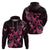 Personalized Breast Cancer Awareness Hoodie Ribbon Polynesian Pattern Black Version LT05 - Polynesian Pride