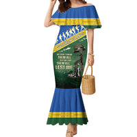 Solomon Islands Remembrance Day Mermaid Dress Lest We Forget LT05 Women Green - Polynesian Pride