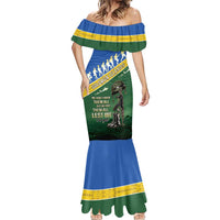 Solomon Islands Remembrance Day Mermaid Dress Lest We Forget LT05 - Polynesian Pride