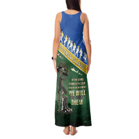 Solomon Islands Remembrance Day Tank Maxi Dress Lest We Forget LT05 - Polynesian Pride