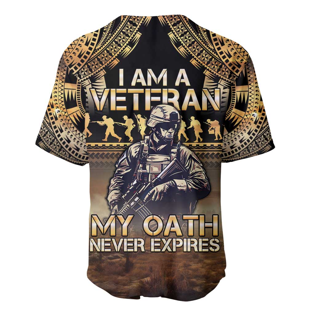 Polynesia Veterans Day Baseball Jersey Thank You Veterans Polynesian Pattern LT05 - Polynesian Pride