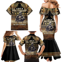 Polynesia Veterans Day Family Matching Mermaid Dress and Hawaiian Shirt Thank You Veterans Polynesian Pattern LT05 - Polynesian Pride
