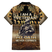 Polynesia Veterans Day Family Matching Off The Shoulder Long Sleeve Dress and Hawaiian Shirt Thank You Veterans Polynesian Pattern LT05 - Polynesian Pride