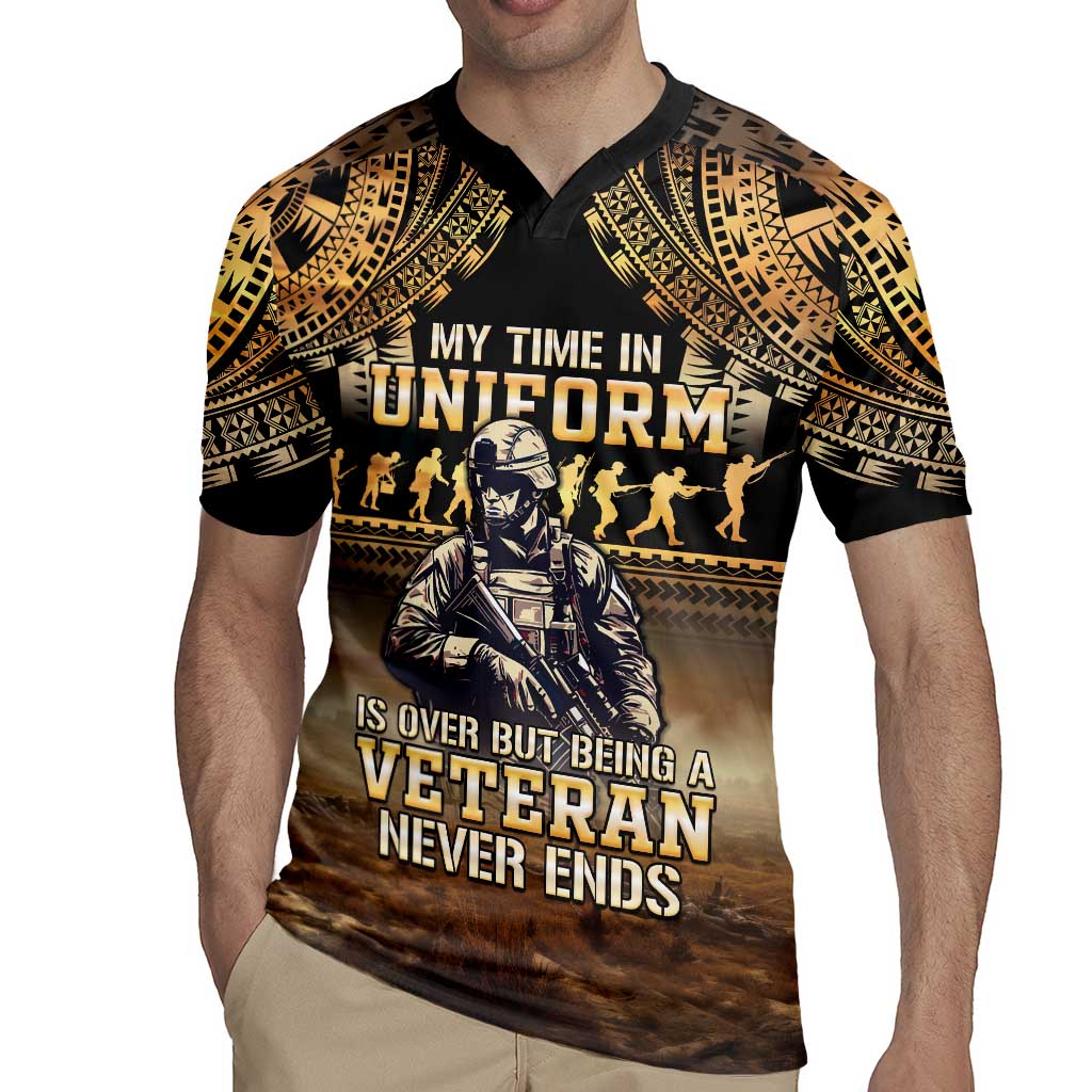 Polynesia Veterans Day Rugby Jersey Thank You Veterans Polynesian Pattern