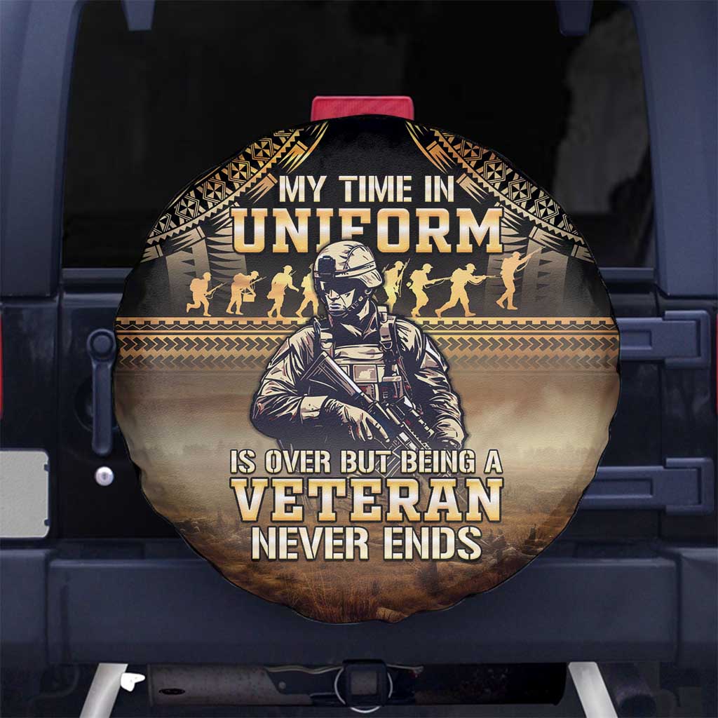 Polynesia Veterans Day Spare Tire Cover Thank You Veterans Polynesian Pattern