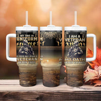 Polynesia Veterans Day Tumbler With Handle Thank You Veterans Polynesian Pattern LT05 - Polynesian Pride