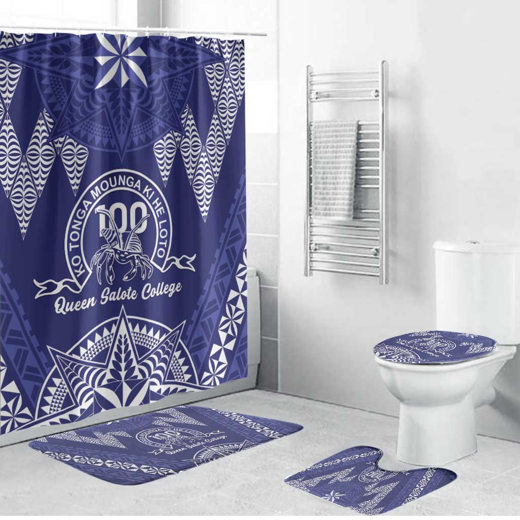 Queen Salote College Centenary Bathroom Set Tongan Kupesi Pattern - Polynesian Pride