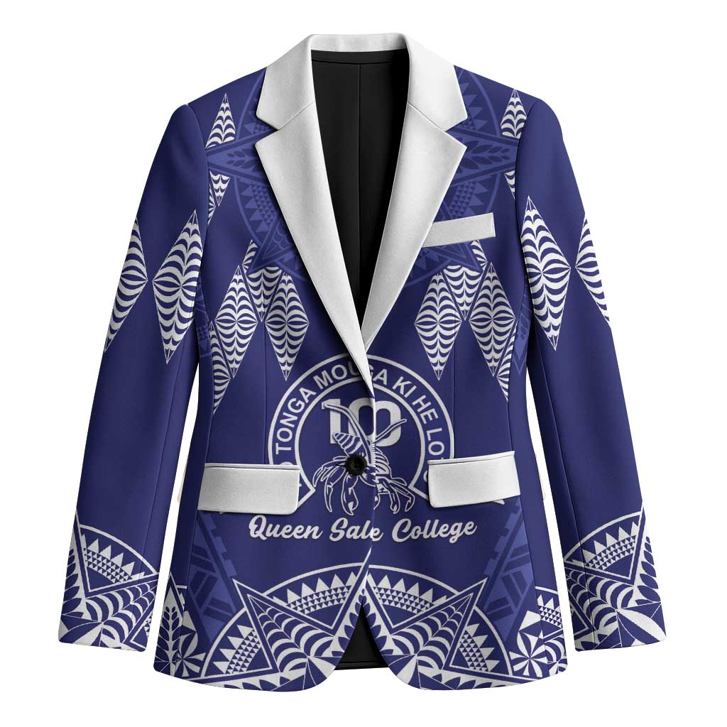Personalised Queen Salote College Centenary Blazer Tongan Kupesi Pattern - Polynesian Pride