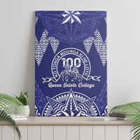 Queen Salote College Centenary Canvas Wall Art Tongan Kupesi Pattern - Polynesian Pride