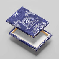 Queen Salote College Centenary Canvas Wall Art Tongan Kupesi Pattern - Polynesian Pride