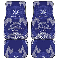 Personalised Queen Salote College Centenary Car Mats Tongan Kupesi Pattern LT05 - Polynesian Pride
