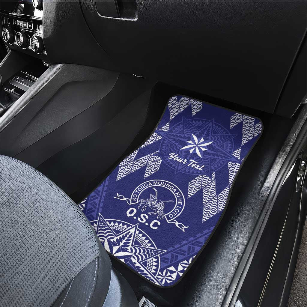 Personalised Queen Salote College Centenary Car Mats Tongan Kupesi Pattern LT05 - Polynesian Pride