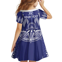 Personalised Queen Salote College Centenary Family Matching Off Shoulder Maxi Dress and Hawaiian Shirt Tongan Kupesi Pattern LT05 - Polynesian Pride