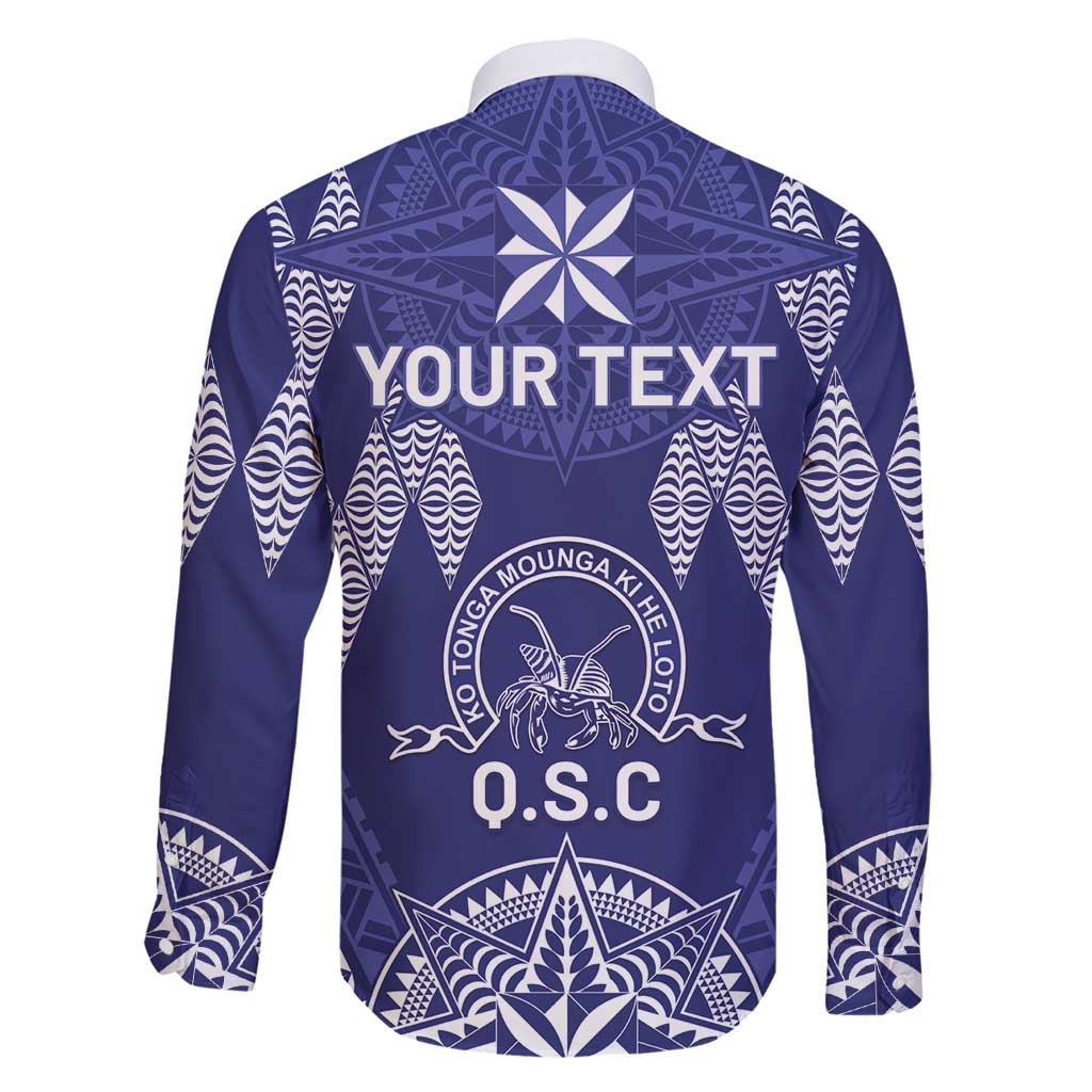Personalised Queen Salote College Centenary Family Matching Off Shoulder Maxi Dress and Hawaiian Shirt Tongan Kupesi Pattern LT05 - Polynesian Pride