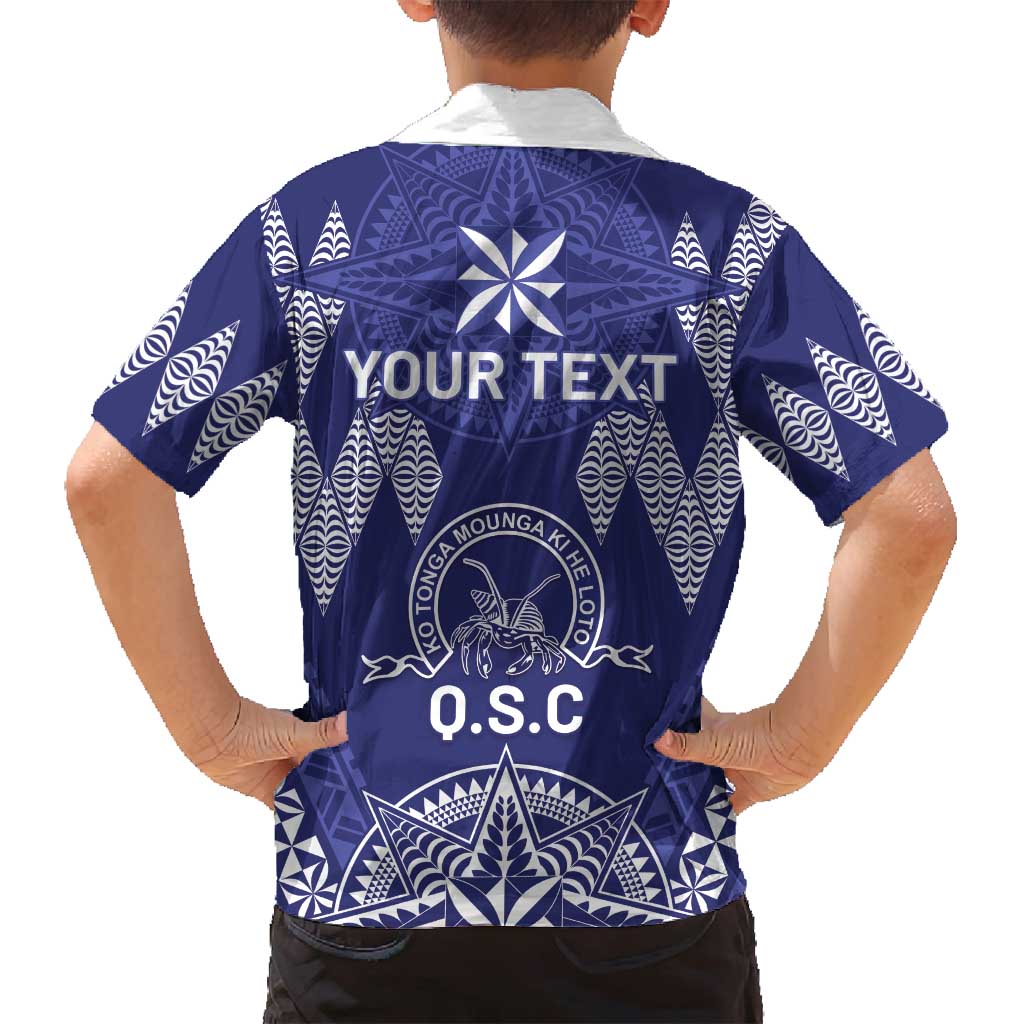 Personalised Queen Salote College Centenary Family Matching Summer Maxi Dress and Hawaiian Shirt Tongan Kupesi Pattern LT05 - Polynesian Pride