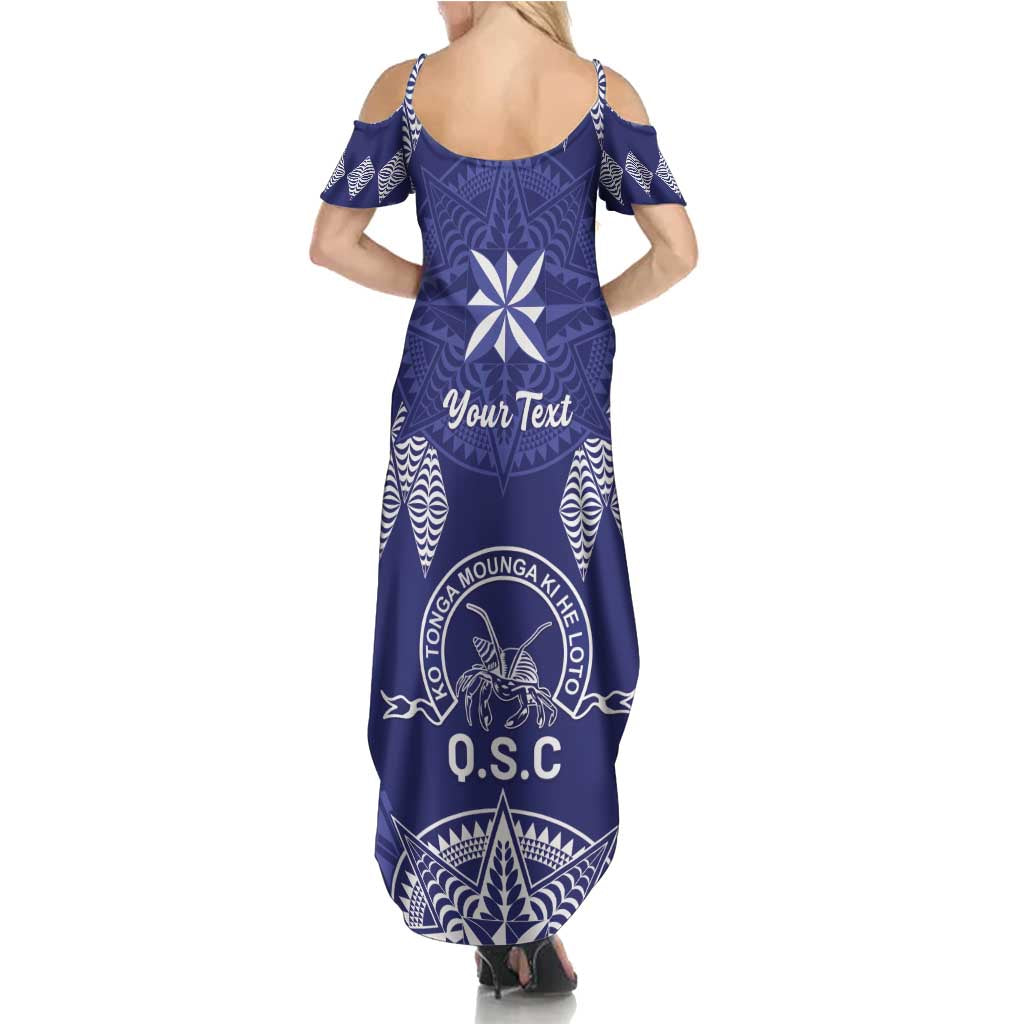 Personalised Queen Salote College Centenary Family Matching Summer Maxi Dress and Hawaiian Shirt Tongan Kupesi Pattern LT05 - Polynesian Pride