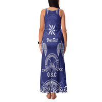 Personalised Queen Salote College Centenary Family Matching Tank Maxi Dress and Hawaiian Shirt Tongan Kupesi Pattern - Polynesian Pride