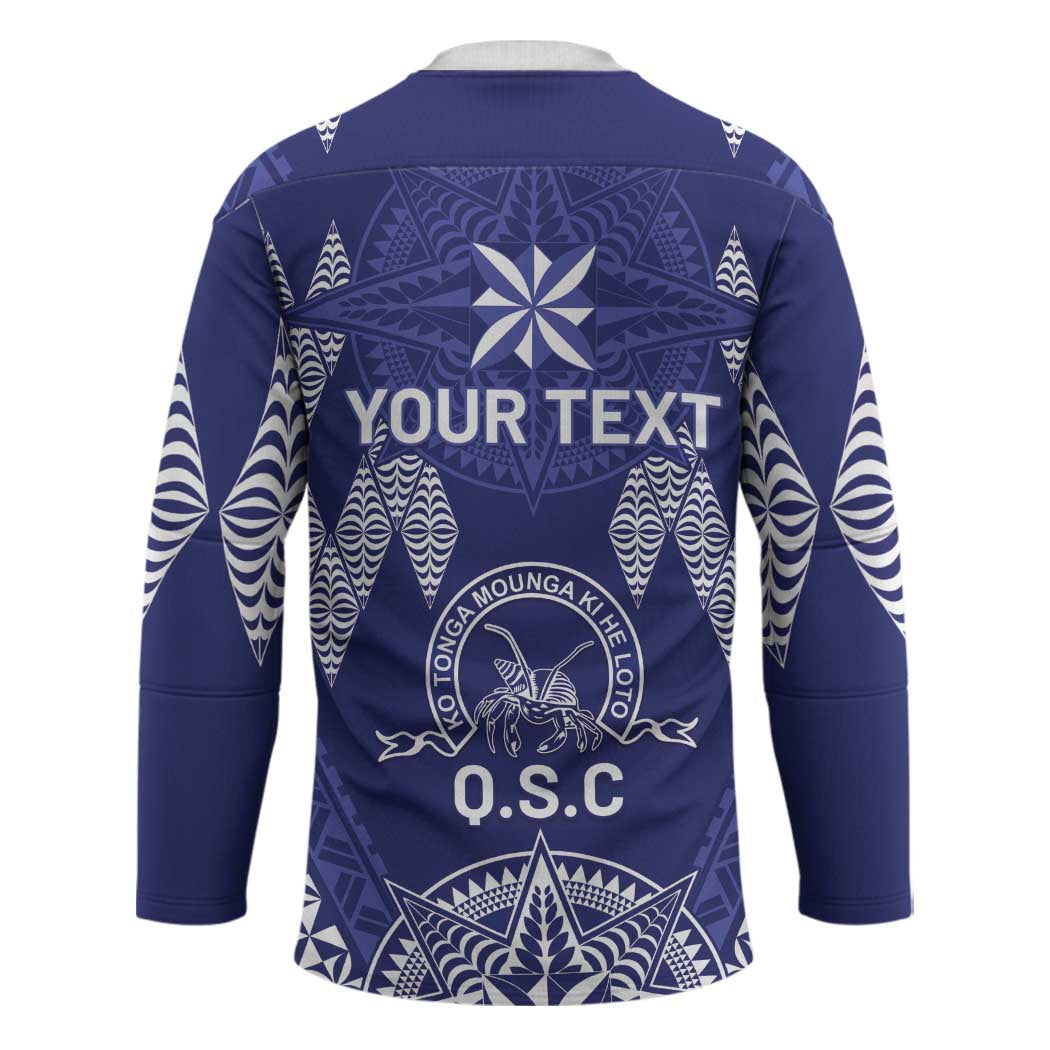 Personalised Queen Salote College Centenary Hockey Jersey Tongan Kupesi Pattern LT05 - Polynesian Pride