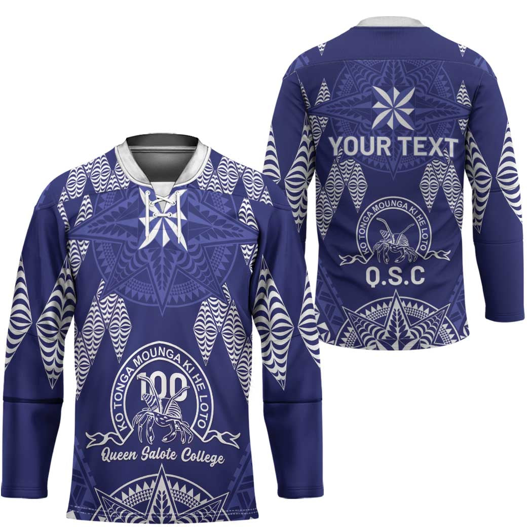 Personalised Queen Salote College Centenary Hockey Jersey Tongan Kupesi Pattern LT05 - Polynesian Pride