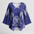 Personalised Queen Salote College Centenary Kimono Sleeve Blouse Tongan Kupesi Pattern - Polynesian Pride