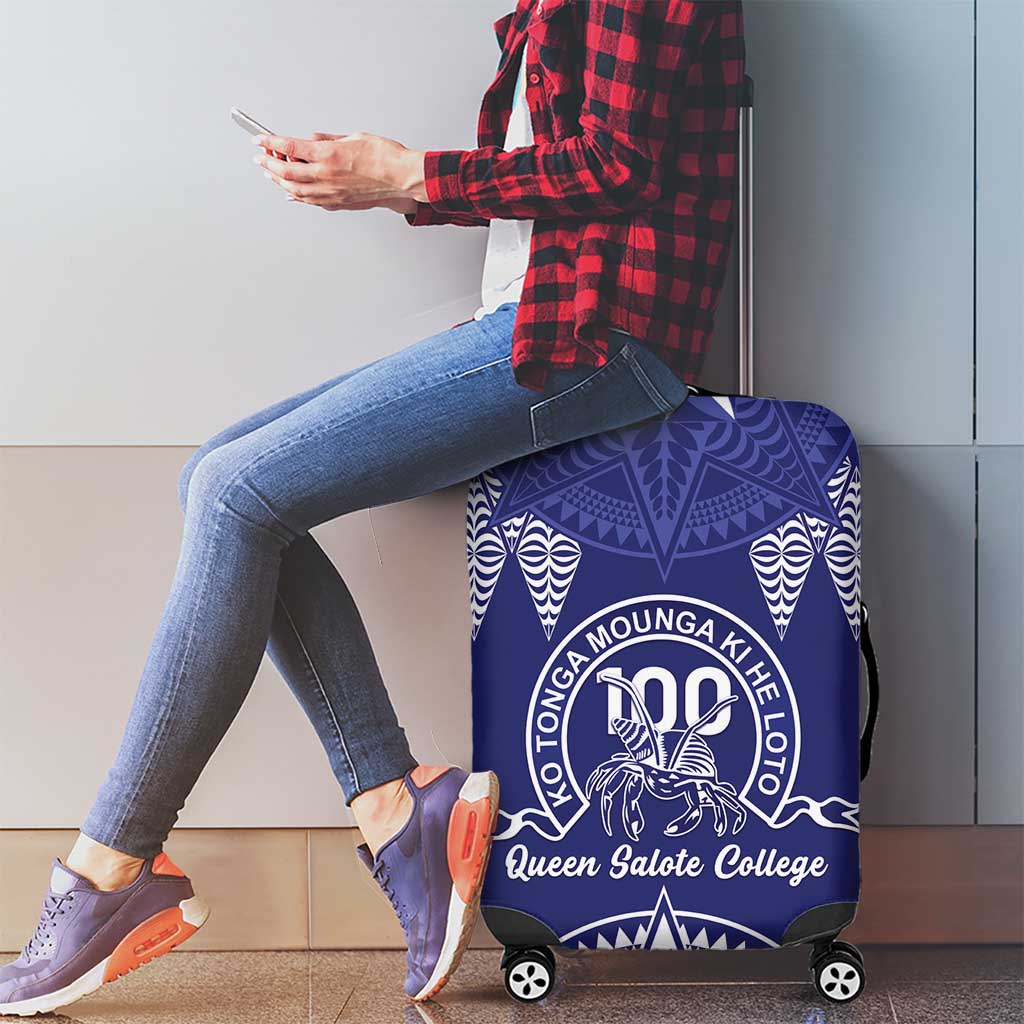 Queen Salote College Centenary Luggage Cover Tongan Kupesi Pattern LT05 - Polynesian Pride