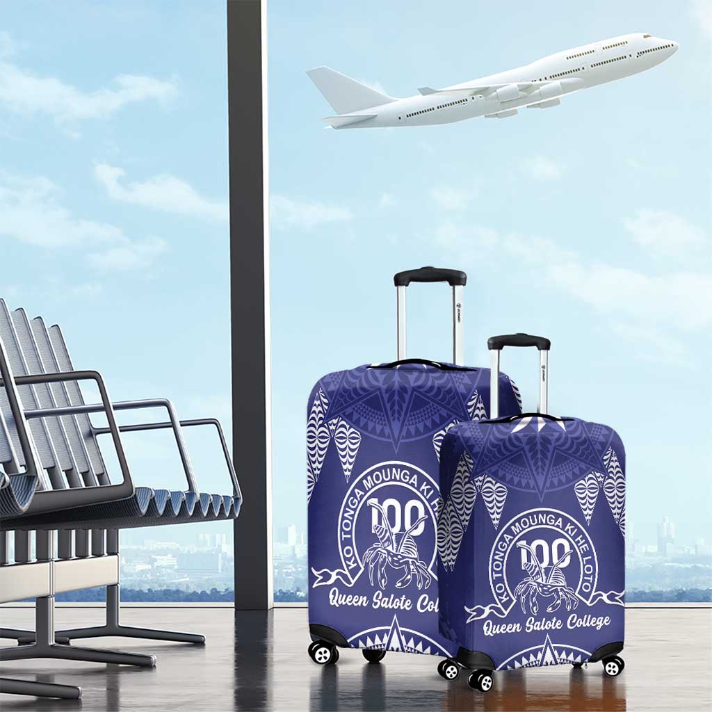 Queen Salote College Centenary Luggage Cover Tongan Kupesi Pattern LT05 - Polynesian Pride