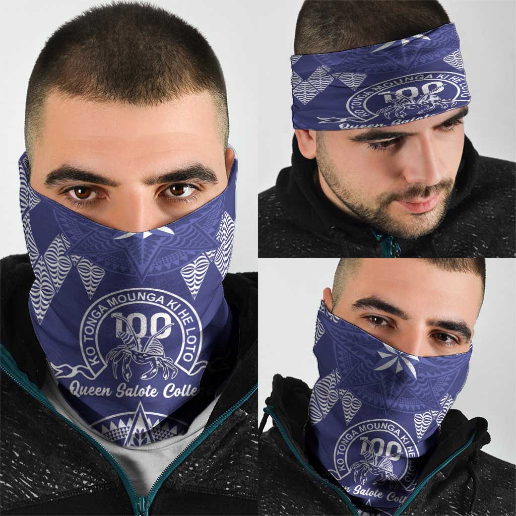Queen Salote College Centenary Neck Gaiter Tongan Kupesi Pattern LT05 - Polynesian Pride