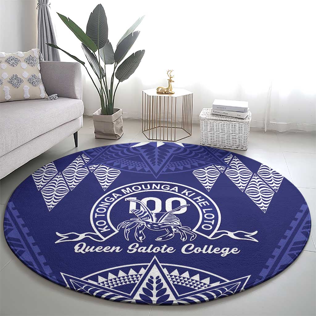 Queen Salote College Centenary Round Carpet Tongan Kupesi Pattern LT05 - Polynesian Pride