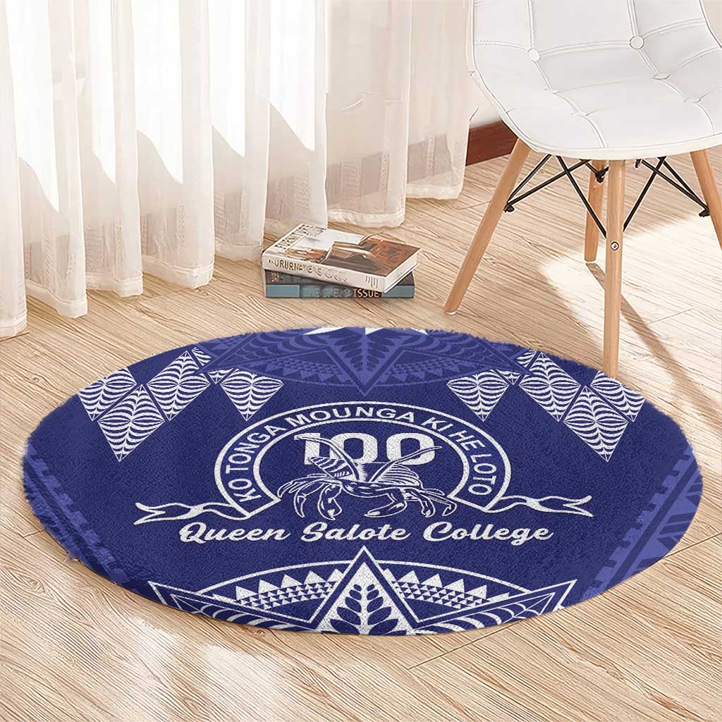 Queen Salote College Centenary Round Carpet Tongan Kupesi Pattern LT05 - Polynesian Pride