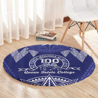 Queen Salote College Centenary Round Carpet Tongan Kupesi Pattern LT05 - Polynesian Pride