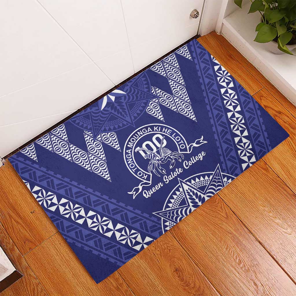 Queen Salote College Centenary Rubber Doormat Tongan Kupesi Pattern LT05 - Polynesian Pride