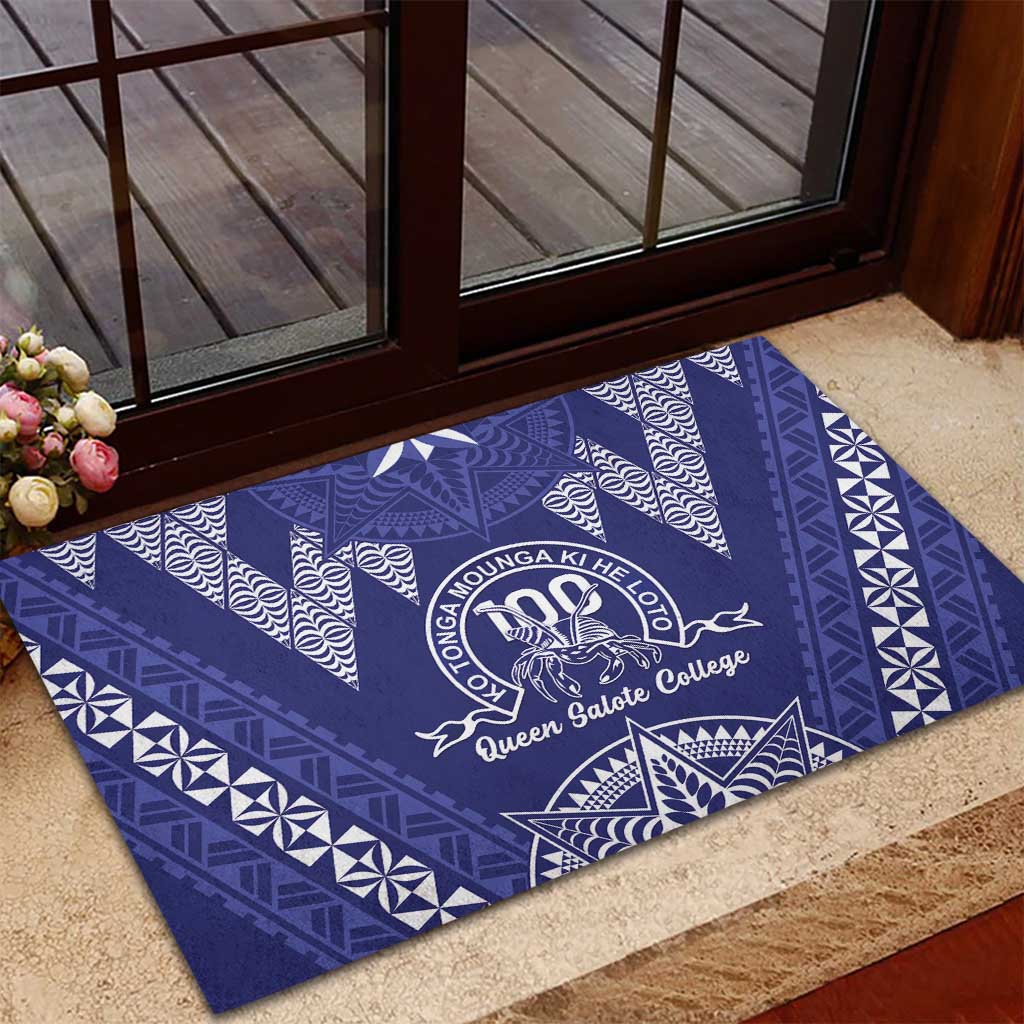 Queen Salote College Centenary Rubber Doormat Tongan Kupesi Pattern LT05 - Polynesian Pride