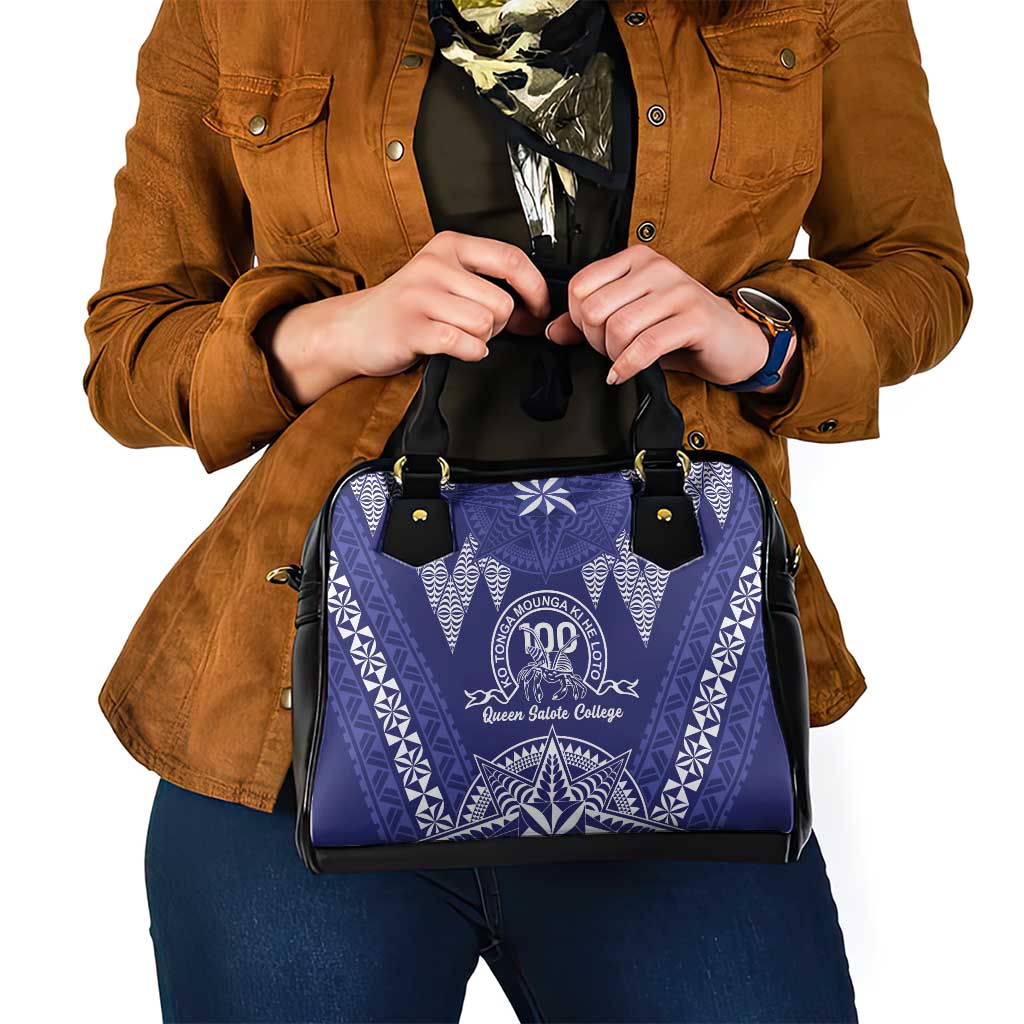 Queen Salote College Centenary Shoulder Handbag Tongan Kupesi Pattern LT05 - Polynesian Pride