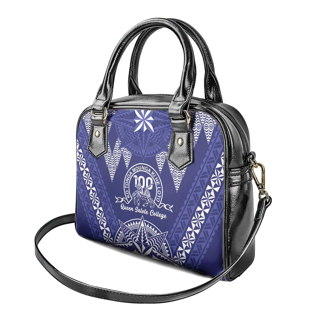 Queen Salote College Centenary Shoulder Handbag Tongan Kupesi Pattern LT05 - Polynesian Pride