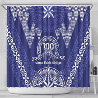 Queen Salote College Centenary Shower Curtain Tongan Kupesi Pattern LT05 - Polynesian Pride