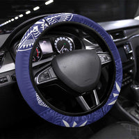 Queen Salote College Centenary Steering Wheel Cover Tongan Kupesi Pattern - Polynesian Pride