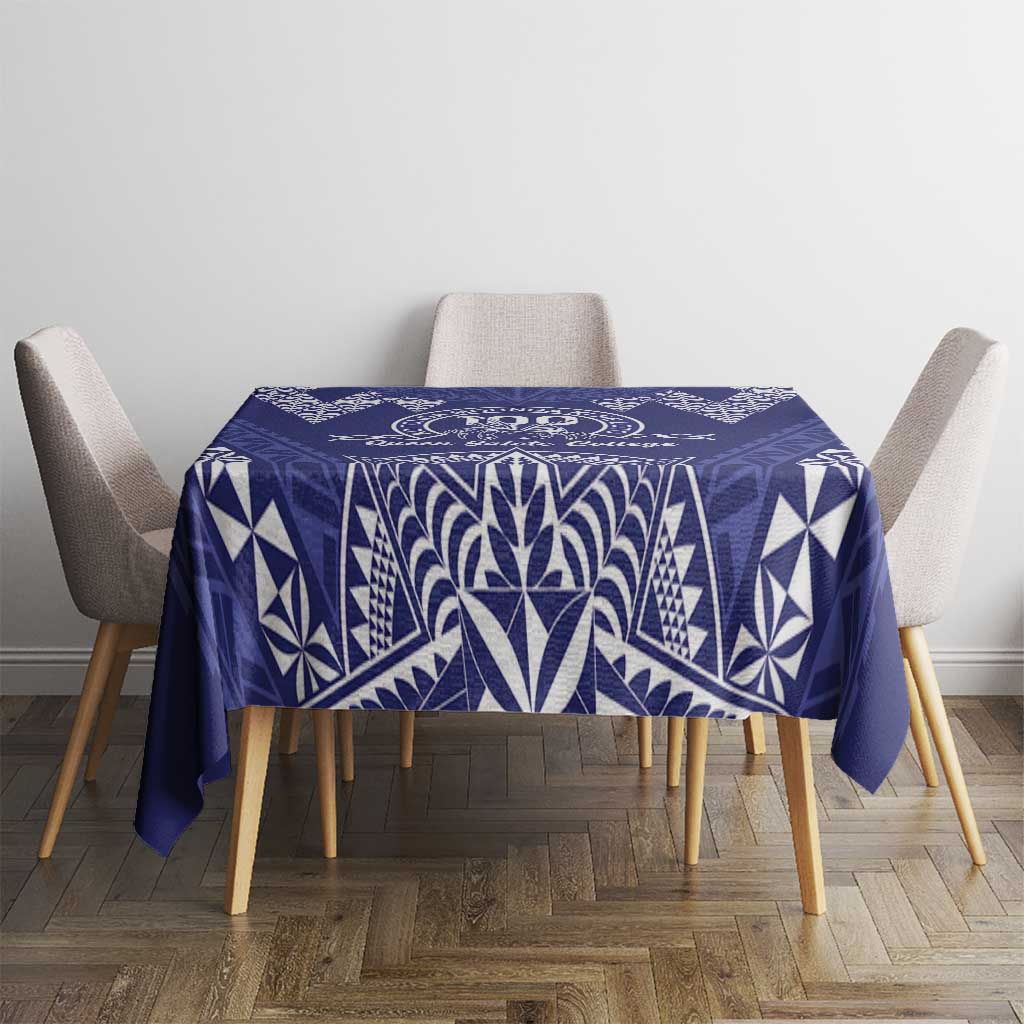 Queen Salote College Centenary Tablecloth Tongan Kupesi Pattern LT05 - Polynesian Pride