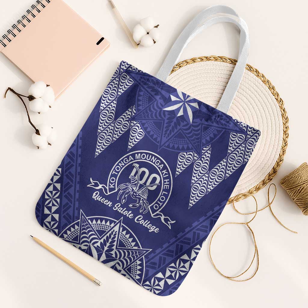 Queen Salote College Centenary Tote Bag Tongan Kupesi Pattern - Polynesian Pride