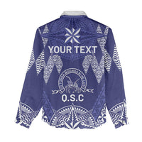 Personalised Queen Salote College Centenary Women Casual Shirt Tongan Kupesi Pattern LT05 - Polynesian Pride