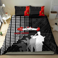 Pearl Harbor Remembrance Day Bedding Set USS Arizona In Memory With Polynesian Pattern LT05 - Polynesian Pride