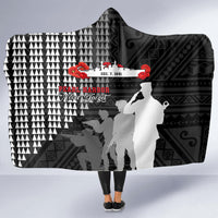 Pearl Harbor Remembrance Day Hooded Blanket USS Arizona In Memory With Polynesian Pattern LT05 - Polynesian Pride