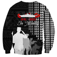 Pearl Harbor Remembrance Day Sweatshirt USS Arizona In Memory With Polynesian Pattern LT05 - Polynesian Pride