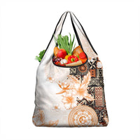 Fiji Grocery Bag Masi Tapa Pattern Brown