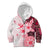 Fiji Kid Hoodie Masi Tapa Pattern Red LT05 - Polynesian Pride