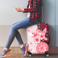 Fiji Luggage Cover Masi Tapa Pattern Red LT05 - Polynesian Pride