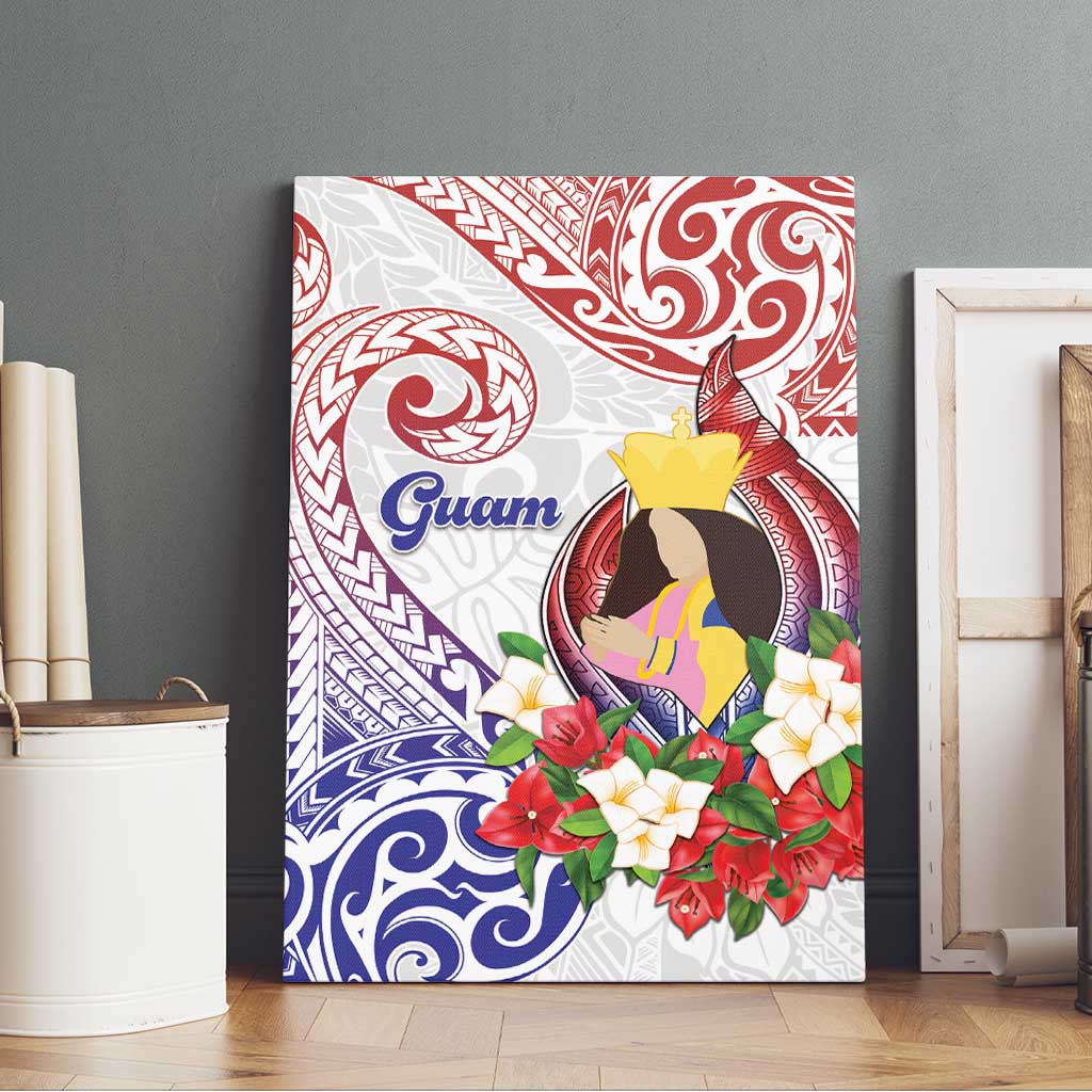 Happy Guam Santa Marian Kamalen Day Canvas Wall Art