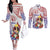 Happy Guam Santa Marian Kamalen Day Couples Matching Off The Shoulder Long Sleeve Dress and Long Sleeve Button Shirt