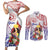 Happy Guam Santa Marian Kamalen Day Couples Matching Short Sleeve Bodycon Dress and Long Sleeve Button Shirt