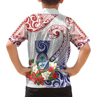 Happy Guam Santa Marian Kamalen Day Family Matching Long Sleeve Bodycon Dress and Hawaiian Shirt